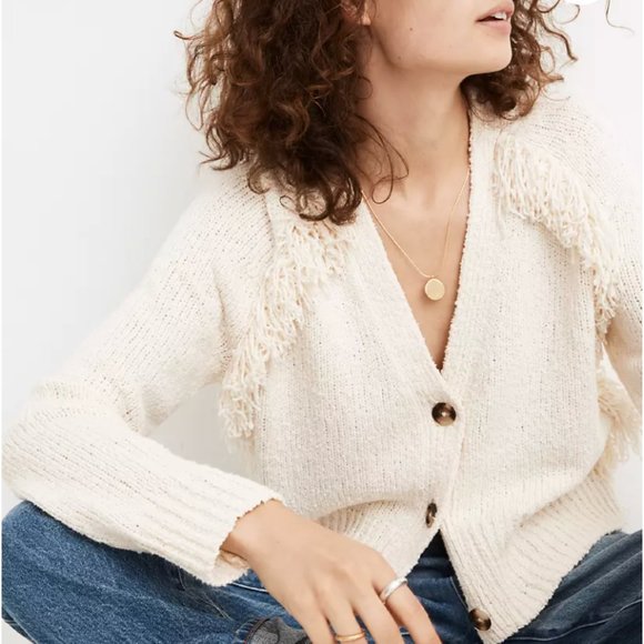Madewell Sweaters - Madewell Chatterton Fringe Cardigan